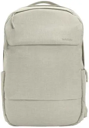 Incase Crosstown Backpack 20L  Durable Backpack Work, Travel & Daily Use  Faux Fur laptop pocket. External Zippered Pocket, Water Bottle Slips & Travel Pass-Through. Limestone