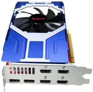 Xynsviu Radeon RX580 8G Graphics Card, with 6 HDMI Monitor Graphics Card,Computer PC GPU GDDR5 128 Bit DirectX 12 PCI Express X16 3.0, DisplayPort Low-Profile Video Cards (AMD RX580 8G 6HDMI)