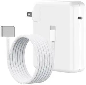 140W USB-c Power Adapter Charger for Mac Book Pro 14 16 inch 2021 2023 M1 M2, Mac Book Air 13 15 inch M2 M3 2022 2023 2024, 6.6 FT Braided Magnetic USB-c to Mag 3 Cable LED Indicator