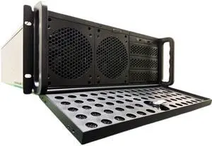 RackOwl 4U Server Chassis Rackmount Server Case; 8X HDD Bays & 3X 5.25 Devices; E-ATX/CEB/ATX Motherboards; Fan: Front 2X 120mm, Mid 3X 120mm, Rear 2X 80mm, Front Panel Lock, Size:16.8X 7.0X 25.0