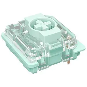 Gateron KS-33 Low Profile 2.0 Jade Tactile Keyboard Switches,Light Green 3-Pin 65gf RGB LED Factory Pre-lubed for MX Mechanical Keyboard(90Pcs)