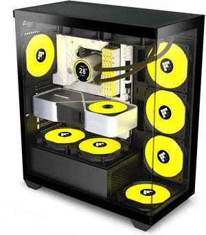 FOIFKIN F3 PC Case - Pre-Installed 3 PWM ARGB Fan, ATX Mid-Tower Gaming PC Case, with Type-C, FOIFKIN (Black, F3)