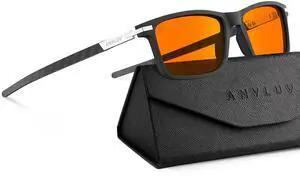 ANYLUV Blue Light Blocking Glasses for Men/Women Upgraded Carbon Fiber Temples Glasses Anti Eyestrain & Gaming Protection