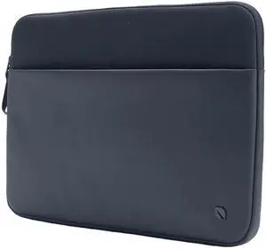 Incase A.R.C. Sleeve with ReSpun 100% Recycled Polyester - 13" & 14" MacBook/Laptop & iPad/Tablet Case - Cushioned Faux Fur Lining, External Zippered Slip Pocket - Navy