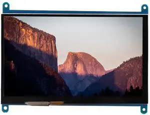SYH&AQYE 7 Inch LCD HDMI Display, 1024x600 Capacitive Screen Monitor for RPi win7 win8 win10, Ultra HD Gaming Monitor for DIY Computer, 3D Printing Control, Home Assistant