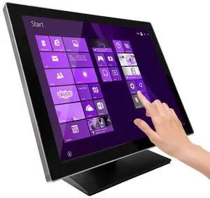 19 Inch Pro Capacitive LED Backlit Multi-Touch HDMI Monitor, 4:3 Display 1280 x 1024, True Flat Seamless Design Touchscreen, Great for Office, POS, Retail, Restaurant, Bar, Gym, Warehouse