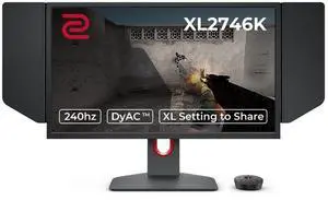 BenQ ZOWIE XL2746K 27-inch 240hz Gaming Monitor | 1080P 1ms | DyAc+ | Color Vibrance | Black eQualizer | Enhanced Height, Tilt and Base Adjustment | XL Setting to Share | S-Switch | Shield