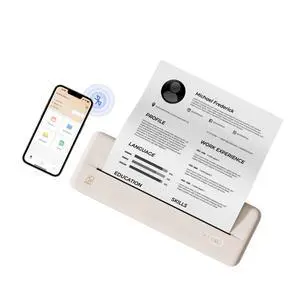 HPRT Portable Printers Wireless for Travel - MT810 Bluetooth Thermal Inkless Compact Printer, Paper Rolls Mobile Printing for Vehicles Office, Compatible with iPhone Android & Laptop
