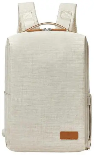 Nordace Siena Pro 13 Smart Backpack - 13.3" Laptop Backpack, 15L Daily Backpack for Travel, Everyday, or Work (Beige-Brown)