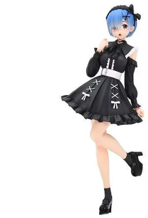Furyu Re:Zero Starting Life in Another World statuette PVC Trio-Try-iT Rem Girly Outfit Black 21 cm