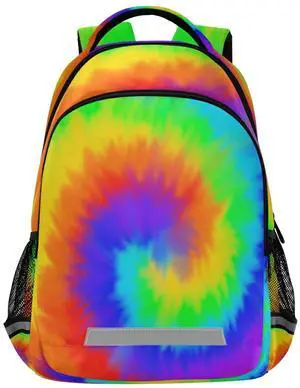ALAZA Rainbow Tie Dye Spiral Backpacks Travel Laptop Daypack School Book Bag for Men Women Teens Kids