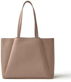 Work Tote Bags for Women 15.6 Inch - Laptop Tote Bag with Zip Compartments - Large PU Leather Office Purse Computer Briefcase