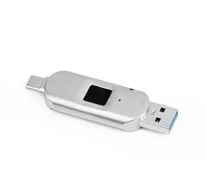 USB3.0 Fingerprint Fast Flash Drive Encryption, Specially Designed for iOS Devices, Suitable for iphone15/15 pro/Android/MAC, Full Fingerprint 128G Encryption
