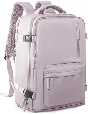 VGCUB Carry on Travel Backpack for Women Men Large Laptop Gym Work Frontier Airlines Personal Item Bag Business Airport Lightweight Backpack Flight Approved Mochilas de Viaje,Pink