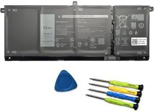 53Wh H5CKD Laptop Battery for Dell Latitude 3410 3510 Vostro 5300 5301 5401 5501 5402 Inspiron 5300 5401 5408 5409 5501 5508 5400 5406 5509 7405 7300 7500 7306 7405 7506 2-in-1 Silver Edition 7T8CD
