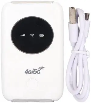 4G Portable USB Modem, 300Mbps Unlocked Mobile Hotspot with SIM Card Slot, 3200MAh Long Lasting and Rechargeable Battery Router, Note: SIM Card is Not Included