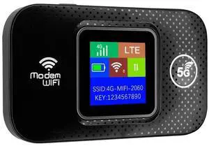 4G LTE Mobile Hotspot, 150Mbps Wi-Fi Hotspot Device with SIM Card Slot, Portable Wi-Fi Router Connects Up to 10 Devices, Support B1/3/7/8/20/38/40/41, Secure Network Anywhere