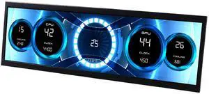 VSDISPLAY 14.5'' 14.5 Inch 2560x720 2K IPS LCD Monitor Stretched Bar Display for Computer PC Case GPU CPU Secondary Screen Monitor,Supports USB-C Video Input