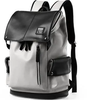 MATE ELAN Vintage Leather Travel Backpack For Men Fit 15.6 inch Laptop Waterproof Large School Casual Bookbag Work College Smooth Zipper Backpack Gift