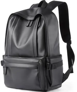 MATE ELAN Laptop Leather Travel Backpack For Men Water-Repellent Carry On Back Pack For Travel Business Work computer Backpacks Fit 15.6" Laptop