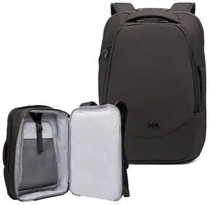 Knack Small Series 2 Laptop Backpack Fits up to 16 Inch Laptops - Knack Bags Carry-On Backpack, TSA Approved, Expandable Travel Backpacks With 2 Day Outfit Capacity, Midnight Black