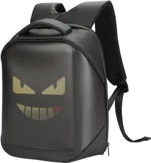 KEMIMOTO LED Backpack Programming Backpack for Motorcycle Travel and Camping Storage Laptop Backpack