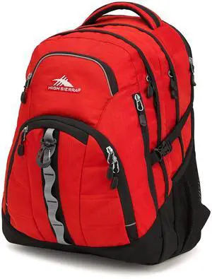 High Sierra Access 2.0 Laptop Backpack, Crimson/Black, One Size