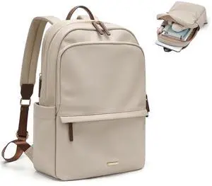 GOLF SUPAGS Women Laptop Backpack Casual Daypack for Work Travel College Backpack Purse Separate Laptop Compartment Fits 15.6 Inch Notebook