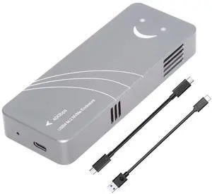 ChenYang M.2 NVME SSD Enclosure Adapter,USB C 4.0 40Gbps  USB 3.2 Gen 2 20Gbps to NVME SSD Disk External Enclosure with ASM2464 Chipset