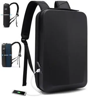 BANGE Laptop Anti-theft backpack Hard Shell Expandable Commute backpack can Hold 15.6 inch laptop for men and women