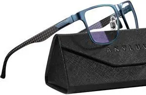 ANYLUV Reading-Glasses-Men Mens Reading Glasses: Blue Light Reader Glasses Carbon Fiber Computer Screen Blocking