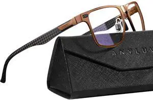 ANYLUV Reading-Glasses-Men Mens Reading Glasses: Blue Light Reader Glasses Carbon Fiber Computer Screen Blocking Glasses
