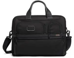 TUMI Alpha Expandable Organizer Laptop Briefcase - 15-Inch Laptop Briefcase Organizer for Men & Women - Travel Laptop Bag - Black