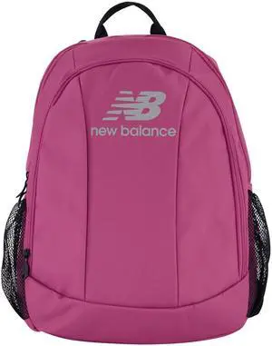 New Balance Laptop Backpack, Commuter Travel Bag for Men and Women, Burgundy, 19 Inch