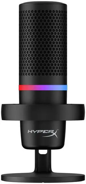 HyperX DuoCast  RGB USB Condenser Microphone for PC, PS5, PS4, Mac, Low-profile Shock Mount, Cardioid, Omnidirectional, Pop Filter, Gain Control, Gaming, Streaming, Podcasts, Twitch, YouTube, Discord