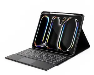 Sahara - Navigate Series Keyboard Case with Track Pad for iPad Pro (M4) 13" 2024, Black, (TB00388)