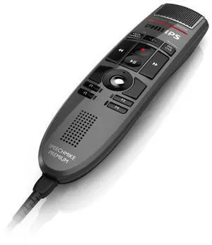 Philips LFH3500 SpeechMike Premium USB Dictation Microphone Precision Microphone Push Button Control