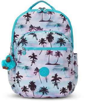 Kipling Seoul Extra Large Laptop Backpack Shadow Palm Print One Size