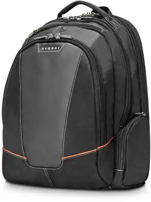 Everki Flight Business - Spacious Business Backpack for 16-inch Laptops, Large Compartments, Travel Laptop Backpack, Extra Large Bookbags for Men, Capacity of 28.5-L (EKP119), Black