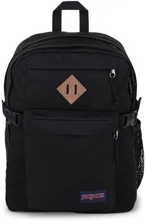 JanSport Main Campus Backpack - Travel or Work backpack w 15-Inch Laptop Sleeve and Dual Water Bottle Pockets, Black
