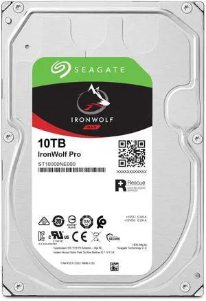 Seagate IronWolf ST10000NE0008 10 TB Hard Drive - 3.5" Internal - SATA (SATA/600)