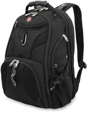 SwissGear 1900 Scansmart TSA 17 Laptop Backpack, Black, 19-Inch