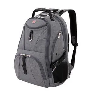 SwissGear 1900 Scansmart TSA 17 Laptop Backpack, Heather Grey, 19-Inch