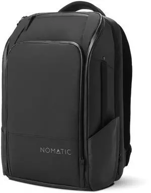 NOMATIC Travel Pack - 20L Water Resistant Laptop Bag - TSA-Ready Expandable Black Backpack
