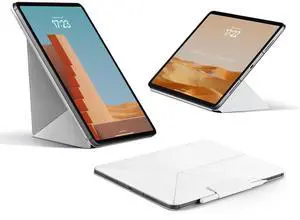 PITAKA iPad Pro 11 Inch Case, Compatible with iPad Air M3/M2 11 Inch (4-7th Gen) & 2022/2021/2020/2018 iPad Pro 11 (1-4th Gen), Portrait/Landscape Magnetic Case with 4 Standing Angles - White