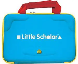 School Zone - Little Scholar Protective Carrying Case - Ages 3 to 7, Fits 8" Tablets, Hard Case, Durable, Lightweight, Blue