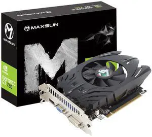 maxsun GeForce GT 730 4GB Video Graphics Card GPU for Computer PC GDDR3 ITX Design PCI Express DVI-I, HDMI, VGA 4K Multi Screen