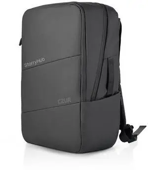 CZUR Business Travel Backpack for Men, Black Water Resistant Laptop Backpack, High Capacity Work Backpack Fits 17.3 Inch Laptop