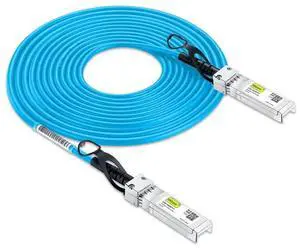 10Gtek [Blue Colored 10G SFP+ DAC Cable - Twinax SFP Cable for Cisco SFP-H10GB-CU7M, Ubiquiti UniFi, D-Link, Supermicro, Netgear, Mikrotik, Fortinet, 7-Meter(23ft)