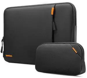 tomtoc 360 Protective Laptop Sleeve Set for 14-inch New MacBook Pro M4/M3/M2/M1 Pro/Max A3112 A3401 A3185 A2992 A2918 A2779 2024-2021, Water-Resistant MacBook Case Bag with Organized Accessory Pouch